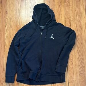 Jordan Men's Black Zip-Up Sweater